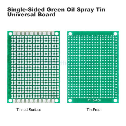 PCB Prototype Stripboard Veroboard Set 2x8, 3x7, 4x6, 5x7cm Universal DIY Soldering Boards