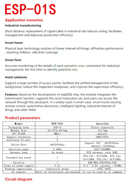 ESP8266 / ESP32 Serial WiFi Wireless Module Transceiver for Arduino and IoT Projects