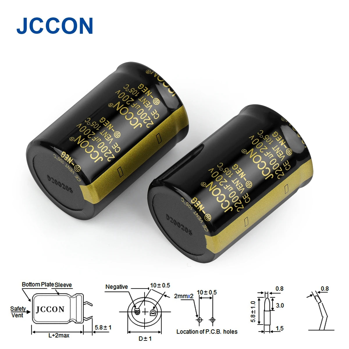 Audio Electrolytic Capacitor 200V 220UF-3300UF High Frequency Low ESR for HiFi Amplifier