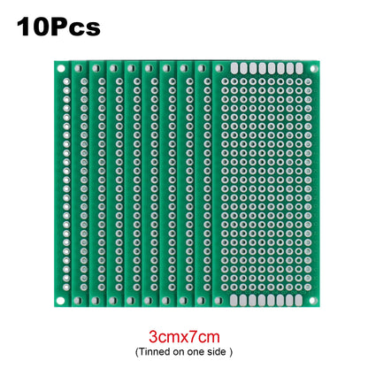 PCB Stripboard Prototype Board Single-Side Universal Prototyping 2x8, 3x7, 4x6, 5x7, 6x8, 7x9, 8x12, 9x10 Soldering