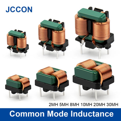 Common Mode Inductance Filter Toroidal Coil High Current Flat Copper Wire EMI Suppression Straight Pin 2mH–8mH