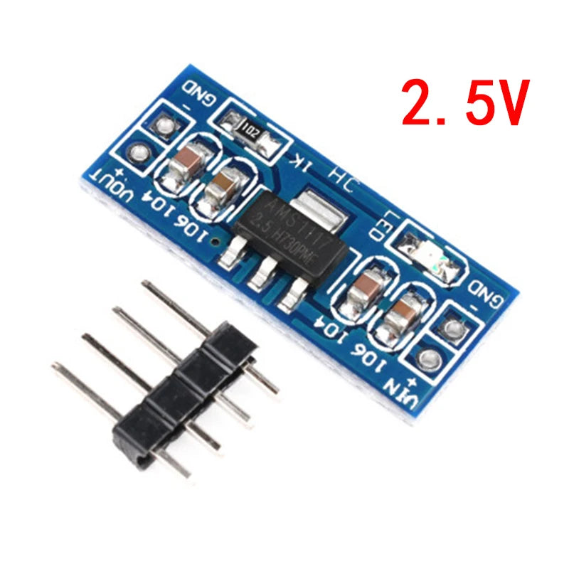 AMS1117 Voltage Regulator Power Supply Module — 1.2V/1.5V/1.8V/2.5V/3.3V/5V (2pcs)