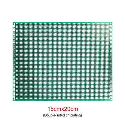Double-Sided PCB Prototype Board Set Universal DIY Printed Circuit 10x10, 10x15, 10x22, 12x18, 13x25, 15x20, 18x30, 20x30cm Protoboard