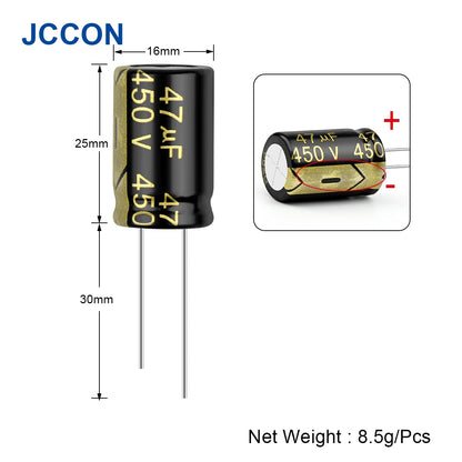 Aluminum Electrolytic Capacitor 450V 47uF High Frequency Low ESR Low Resistance