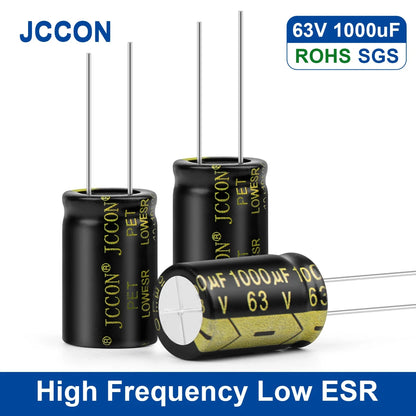Aluminum Electrolytic Capacitor 63V 1000uF High Frequency Low ESR Low Resistance