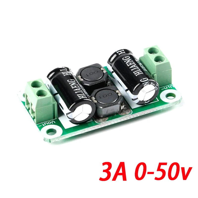 DC Adjustable Power Filter Board 0–50V Class D Amplifier EMI Interference Suppression Module