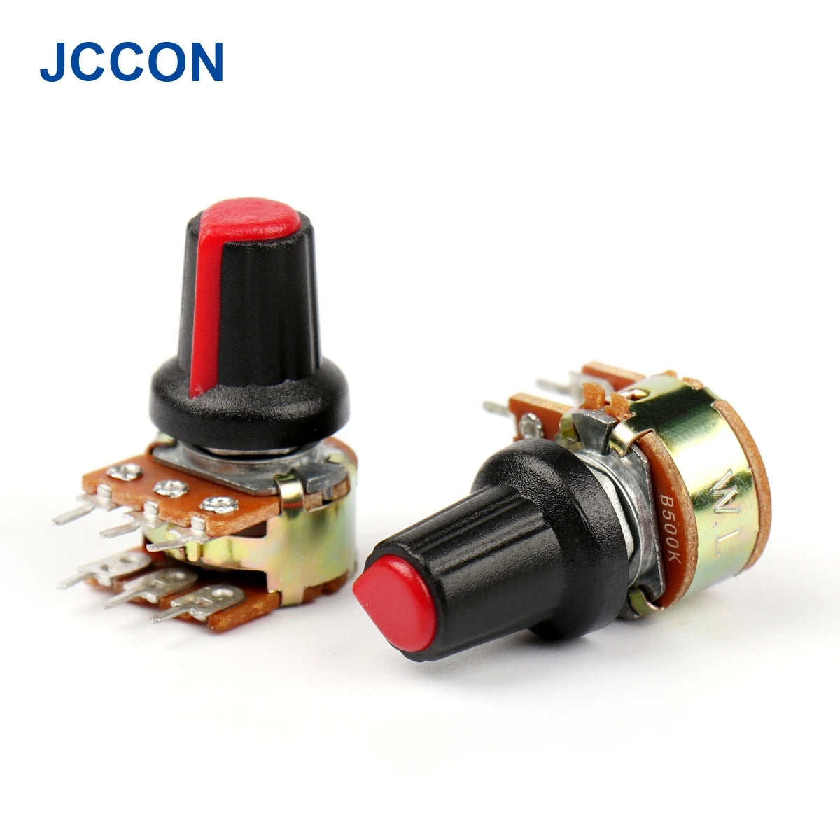 WH148 Dual Stereo Amplifier Potentiometer 1K–500KΩ 6-Pin 15mm Shaft