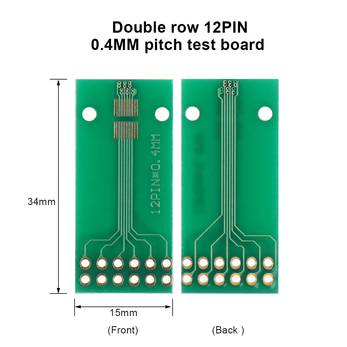 10P–30P Double-Row Test Adapter Board for LCM TFT LCD PCB 2.0mm/2.54mm Connector