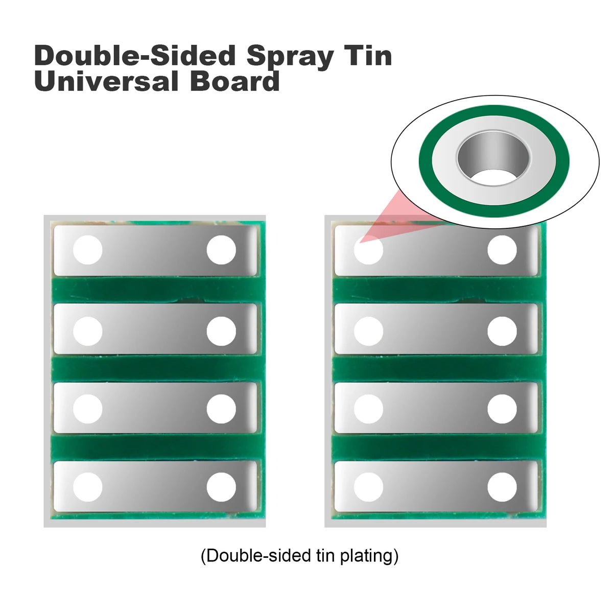 Double-Sided PCB Pitch Adapter Converter Board Set DIY 6x11, 6x10, 7x10, 8x10, 8x12, 6.5x8.7mm