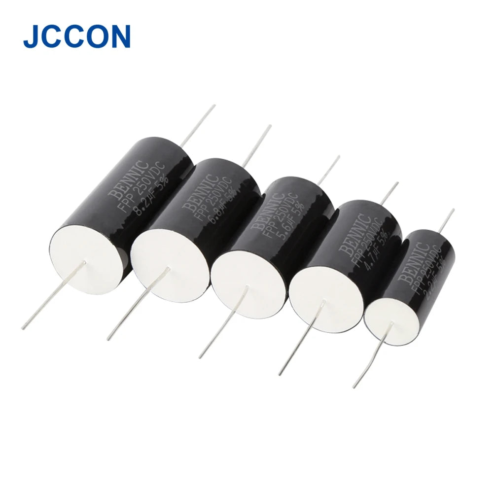 250V FPP Metallized Polypropylene Film Audio Capacitor 1.0µF-18µF for HiFi Frequency Divider