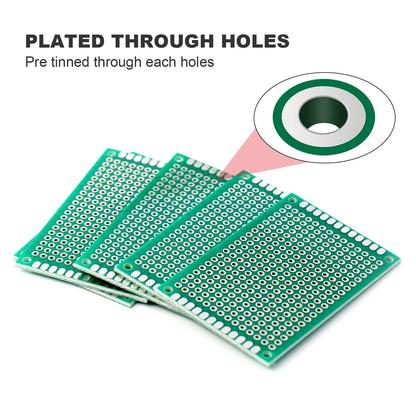 PCB Prototype Stripboard Veroboard Set 2x8, 3x7, 4x6, 5x7cm Universal DIY Soldering Boards