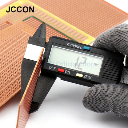 Bakelite PCB Prototype Board Single-Side Copper Experimental Circuit 5x7, 5x10cm Yellow