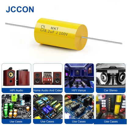 100V Axial Audio Capacitor for HiFi Crossover, Coupling & Frequency-Divided Speaker Applications