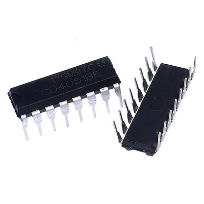 CD4051BE Analog Multiplexer IC DIP-16 CD4051B High-Performance CMOS Chip