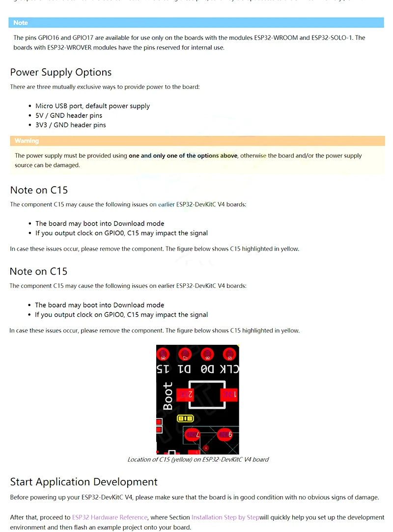 ESP32-DevKitC ESP32-32D/32U Development Board with WiFi and Bluetooth for IoT Projects