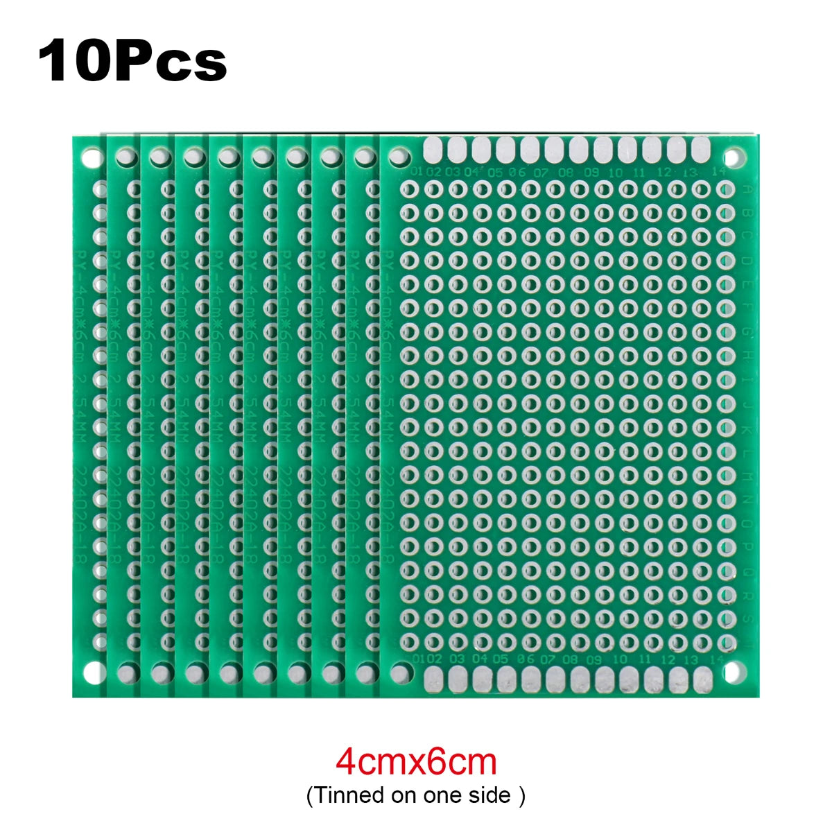 PCB Stripboard Prototype Board Single-Side Universal Prototyping 2x8, 3x7, 4x6, 5x7, 6x8, 7x9, 8x12, 9x10 Soldering