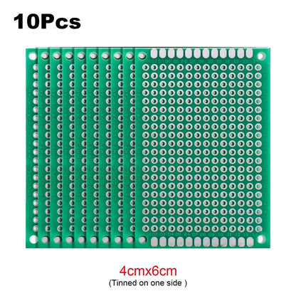 PCB Stripboard Prototype Board Single-Side Universal Prototyping 2x8, 3x7, 4x6, 5x7, 6x8, 7x9, 8x12, 9x10 Soldering