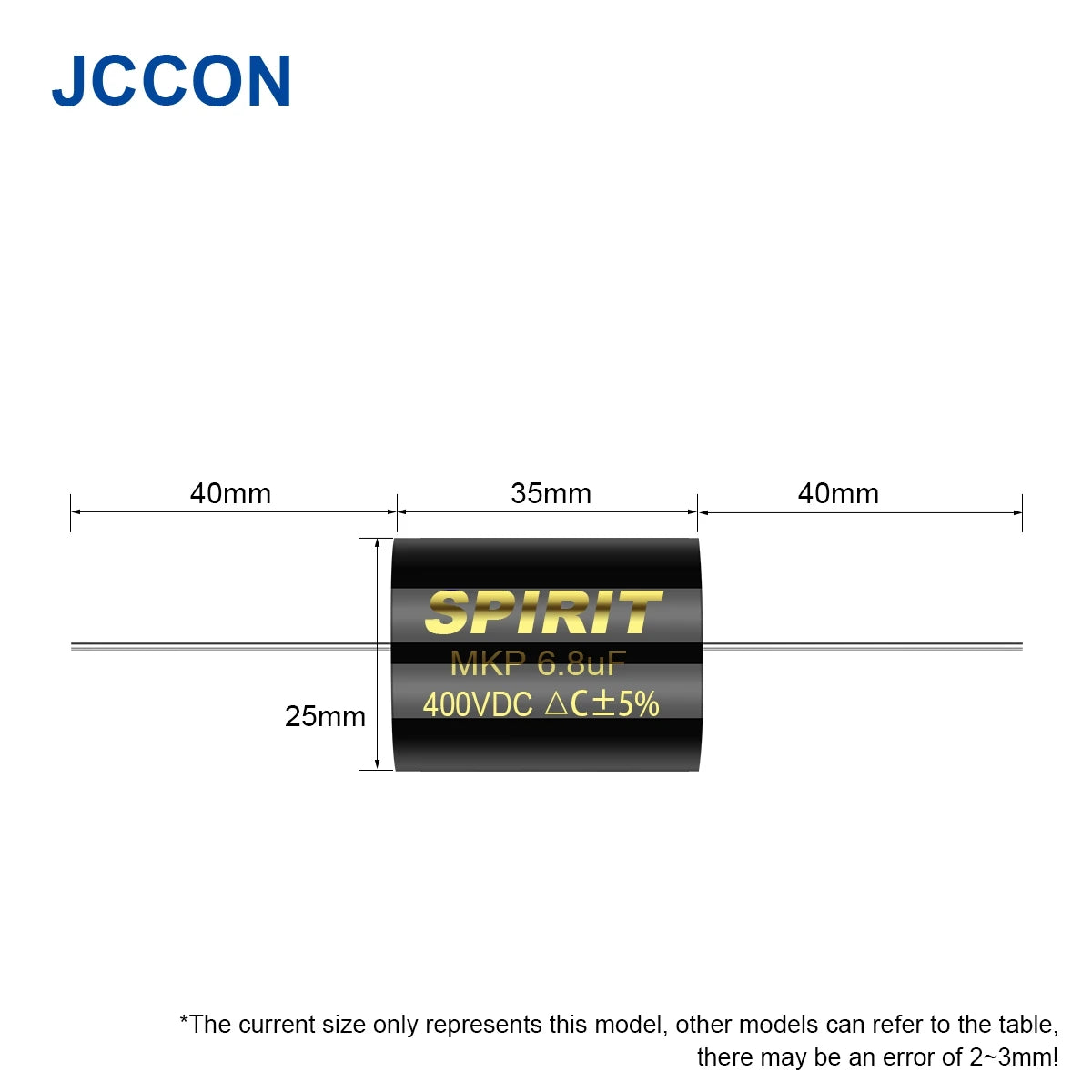 400V MKP Metallized Polypropylene Audio Capacitor 2.2µF-10µF for HiFi Frequency Divider & Speaker Applications