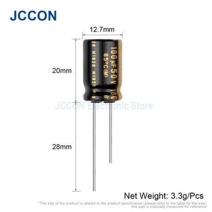 Aluminum Electrolytic Audio Capacitor 25µF-100µF for HiFi Speaker & Amplifier Circuits