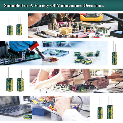 Aluminum Electrolytic Capacitor High Frequency Low ESR 6.3V–450V 100uF–1000uF