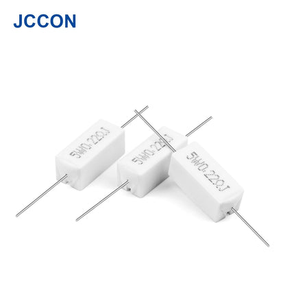 5W Cement Resistor 0.1Ω–10KΩ 5% Power Resistance Ceramic Cement