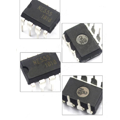NE555 DIP-8 Timer IC Chip | Precision Pulse Oscillator and Timing Controller