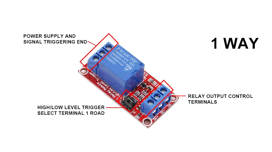 5V 12V 24V Multi-Channel Relay Module Board with Optocoupler for Arduino High/Low Level Trigger