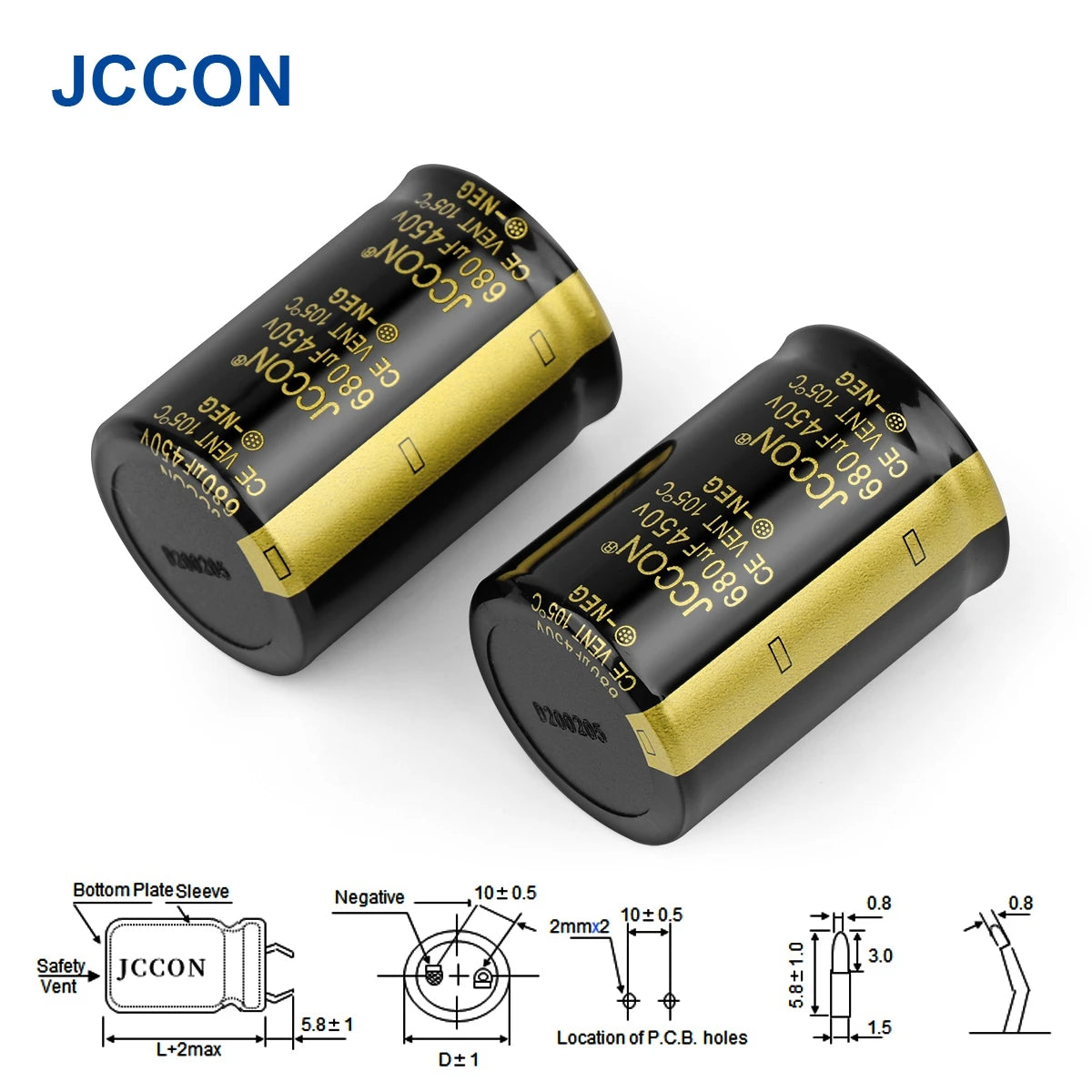 Audio Electrolytic Capacitor 450V 100UF 150UF 180UF 330UF 470UF 820UF High Frequency Low ESR for HiFi Amplifier Speaker