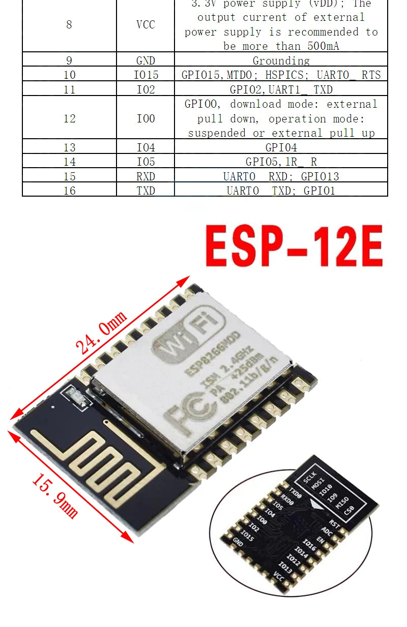 ESP8266 / ESP32 Serial WiFi Wireless Module Transceiver for Arduino and IoT Projects