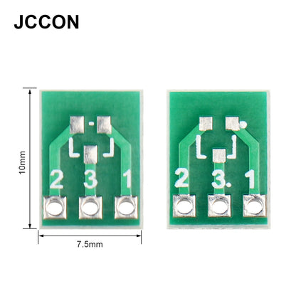 SOT23-3 to SIP3 SMD to DIP Adapter Converter Board Double-Sided IC Socket PCB