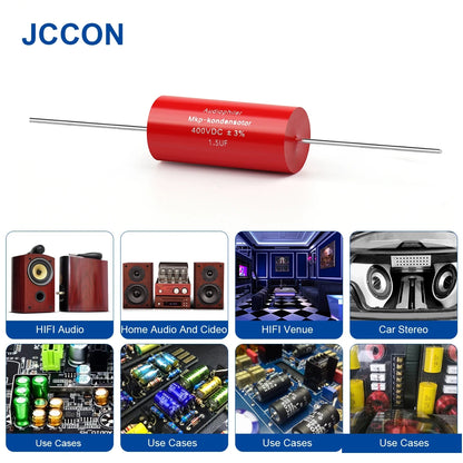 MKP Capacitor 400V 630V Audiophiler Kondensotor HIFI Fever Electrodeless Audio Metal Film 1.5UF 1.8UF 2.2UF 3.3UF 4.7UF