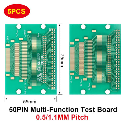 Multi-Function Transfer Test Board 50PIN 0.5–1.27mm Pitch for LCM TFT LCD