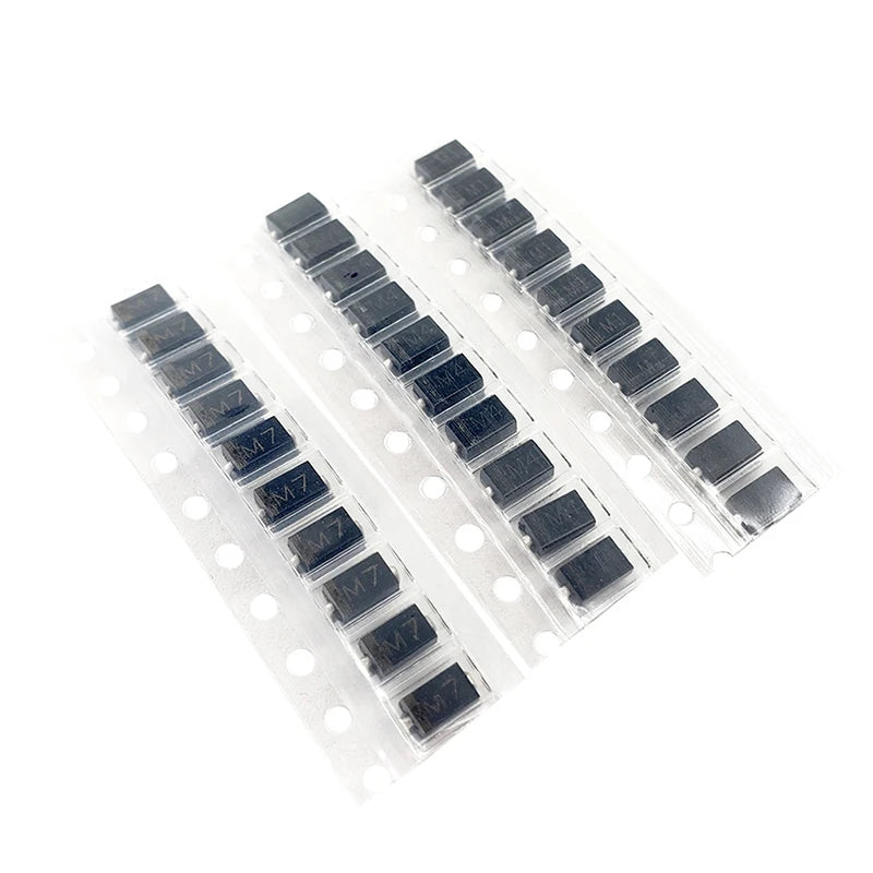 70pcs/lot SMD and Standard Diode Assortment Kit 7 Values 1N4001–1N4007 SS14 US1M RS1M SS34