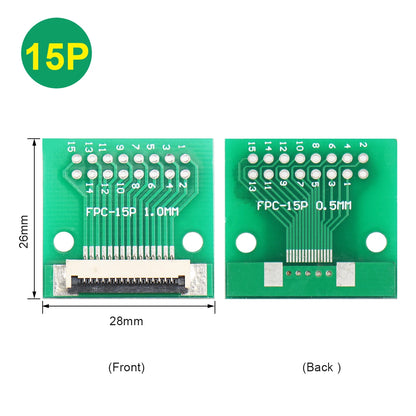 FPC Adapter Plate 6–40Pin to 2.54mm Straight Plug for 1.0mm Cable PCB