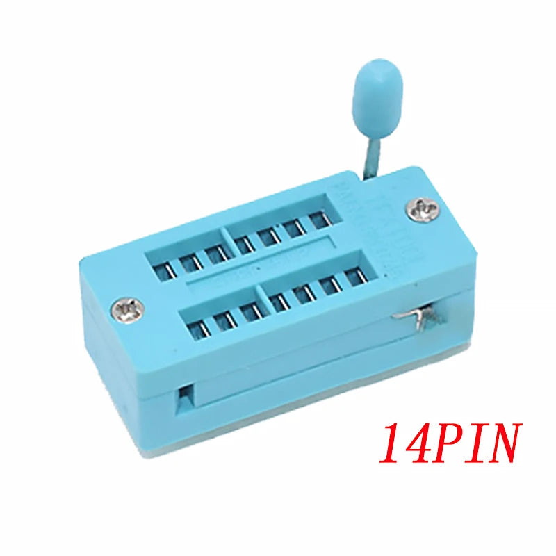 2.54mm DIP ZIF IC Socket Test Solder Type Universal IC Locking Socket