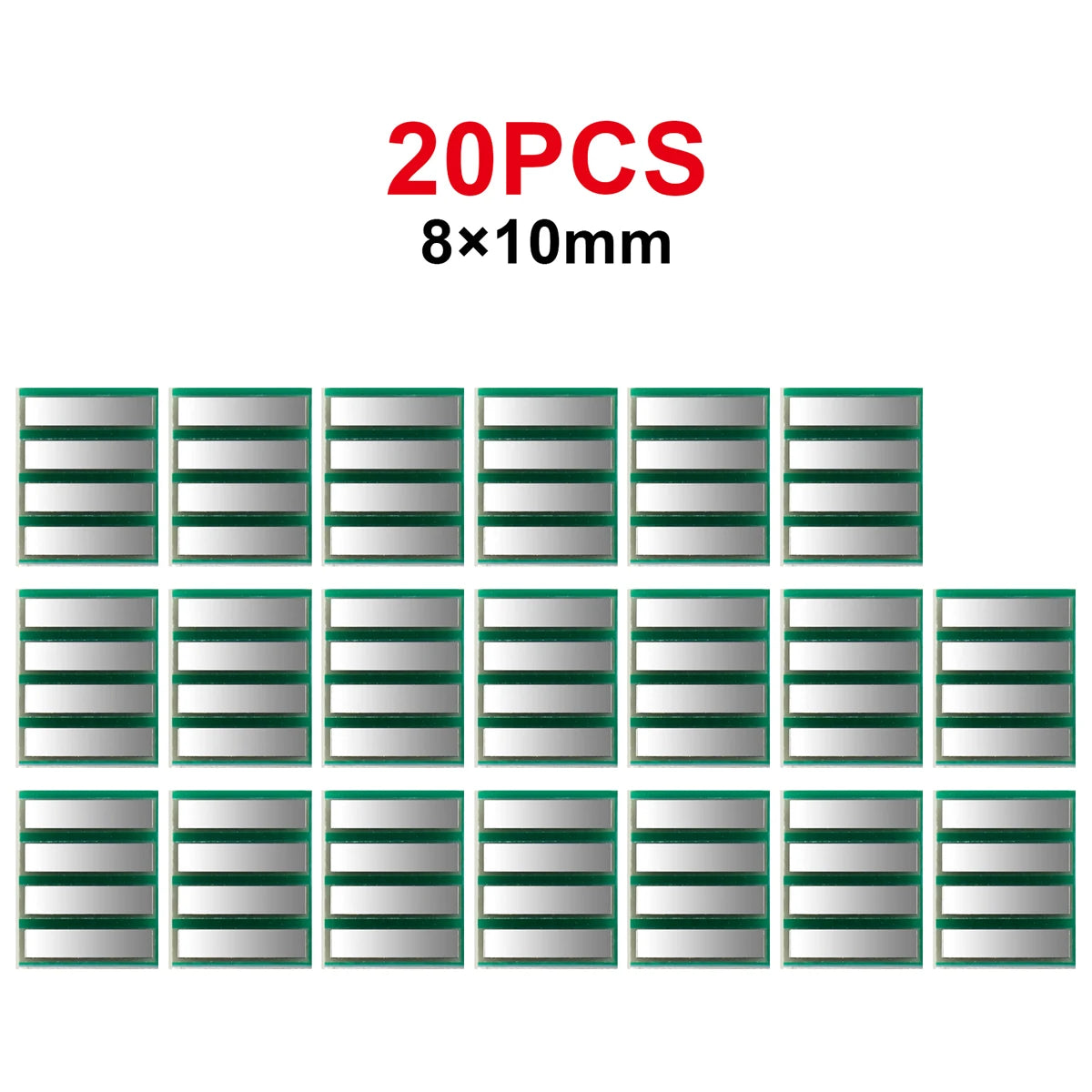 Double-Sided PCB Pitch Adapter Converter Board Set DIY 6x11, 6x10, 7x10, 8x10, 8x12, 6.5x8.7mm