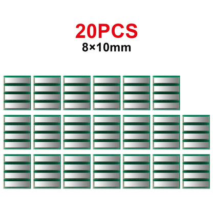 Double-Sided PCB Pitch Adapter Converter Board Set DIY 6x11, 6x10, 7x10, 8x10, 8x12, 6.5x8.7mm