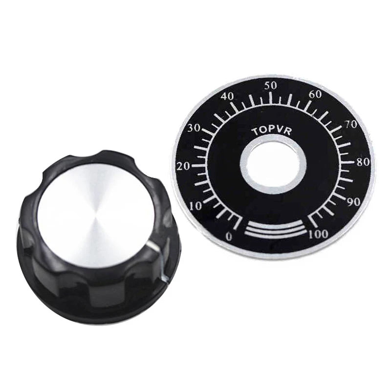 10PCS(5+5) MF-A03 Potentiometer Knob Kit with Dial and Bakelite Knobs + Scale Plate