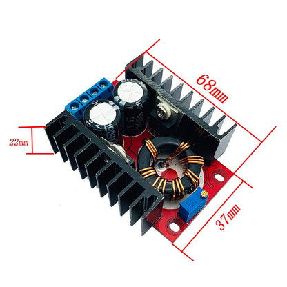 DC-DC Adjustable Boost & Buck Converter 0-100V 10A with Dual Digital Voltmeter and Ammeter