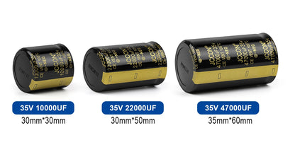 Audio Electrolytic Capacitor 35V 10000uF 22000uF 47000uF Low ESR High Frequency for Hifi Amplifier Speaker