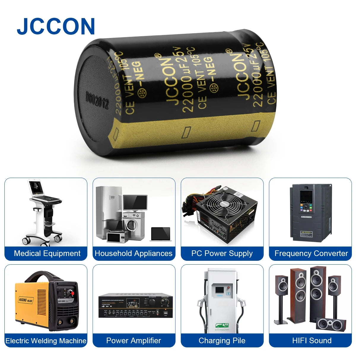 Audio Electrolytic Capacitor 25V 10000UF-47000UF High Frequency Low ESR for HiFi Amplifier Speaker