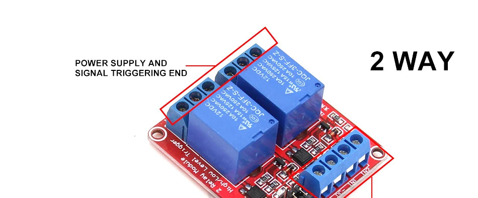 5V 12V 24V Multi-Channel Relay Module Board with Optocoupler for Arduino High/Low Level Trigger