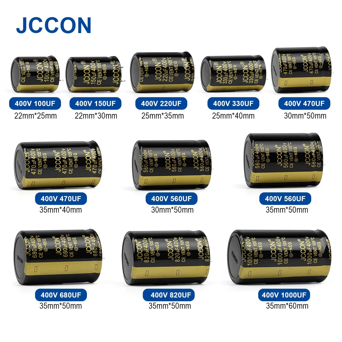 Audio Electrolytic Capacitor 400V 100UF-1000UF Low ESR for HiFi Amplifier