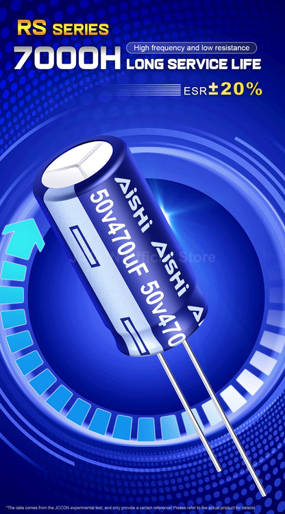 Aluminum Electrolytic Capacitor High Frequency Low ESR 16V–50V Long Service Life 7000 Hours