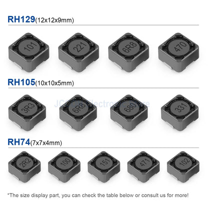 SMD Molding Power Inductors RH74–RH129 Shielded Anti-Interference