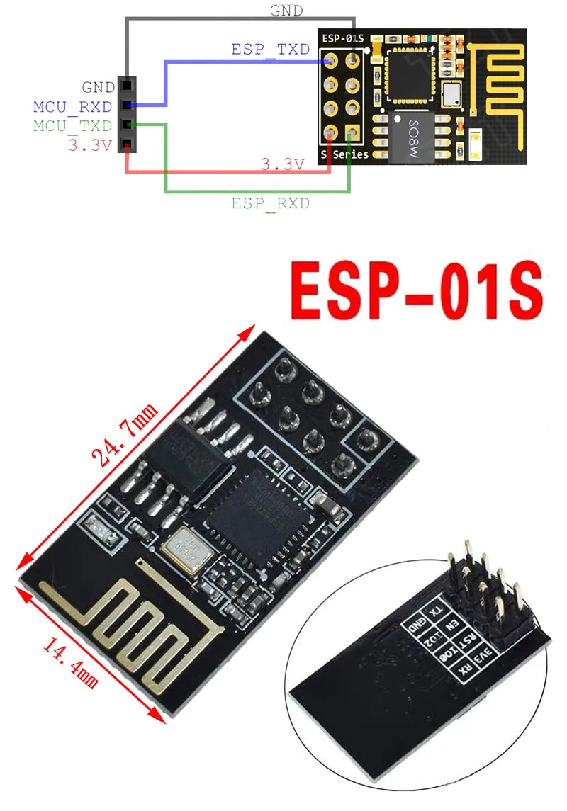 ESP8266 / ESP32 Serial WiFi Wireless Module Transceiver for Arduino and IoT Projects