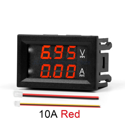 DC Dual Display Digital Voltmeter and Ammeter 0-100V 1A–100A LED Module DSN-VC288