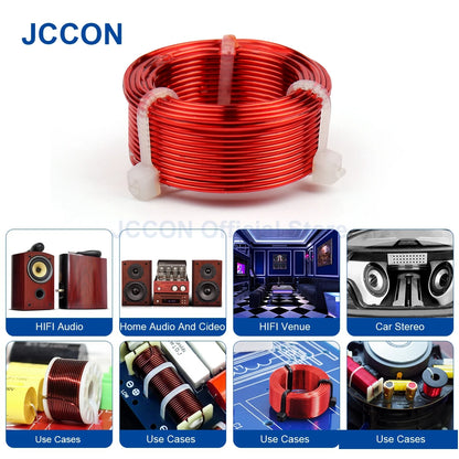 0.2mH–5.5mH Oxygen-Free Copper Air Core Inductor Coil for Speaker Crossover Frequency Divider 1.2–1.6mm Wire