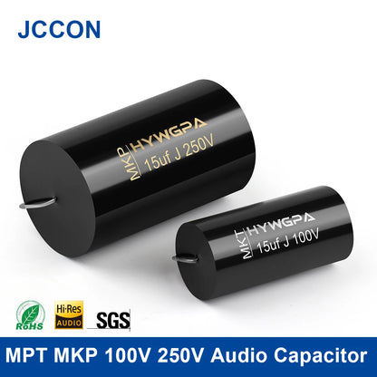 100V-250V MKP Axial Audio Capacitor for HiFi Crossover, Coupling & Frequency-Divided Speaker Applications