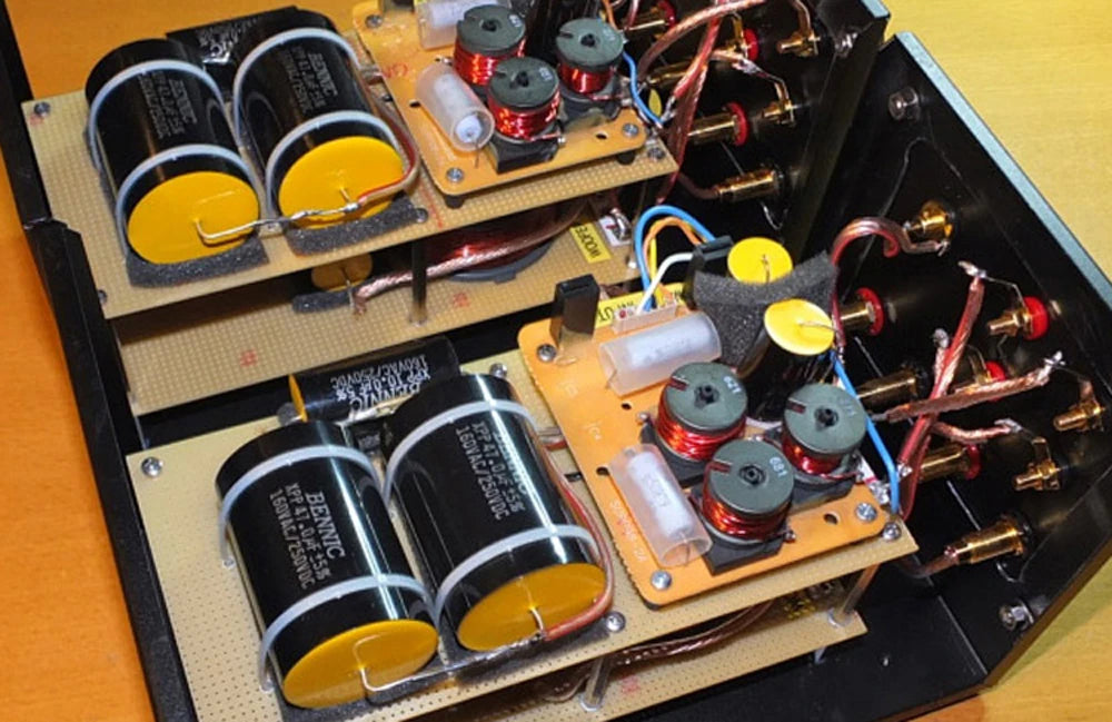 100V Horizontal Non-Polar Electrolytic Capacitor for Audiophile Audio & Car Speakers